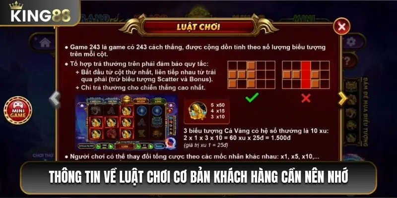 Kho Báu Tứ Linh King88 – Tham Gia Săn Jackpot Cực Khủng 2 Thông tin về luật chơi cơ bản khách hàng cần nên nhớ